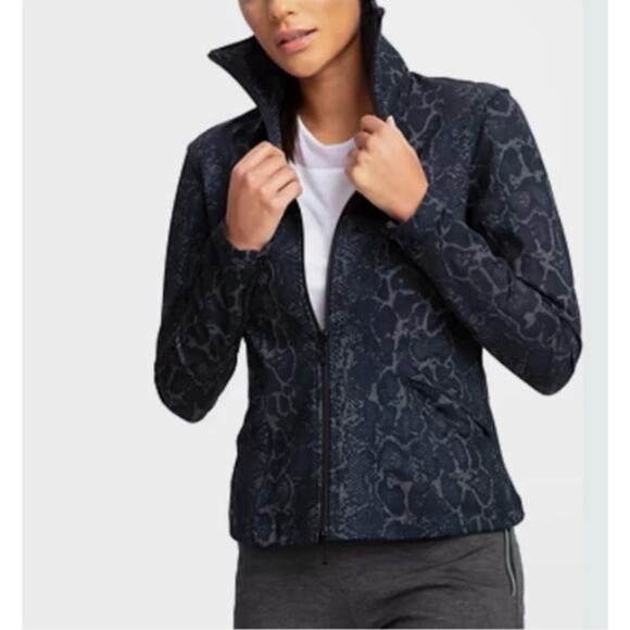 Anatomie Jacket Womens Medium Mojo in Python Print Knit Slim Fit Casual Chic - Picture 1 of 10